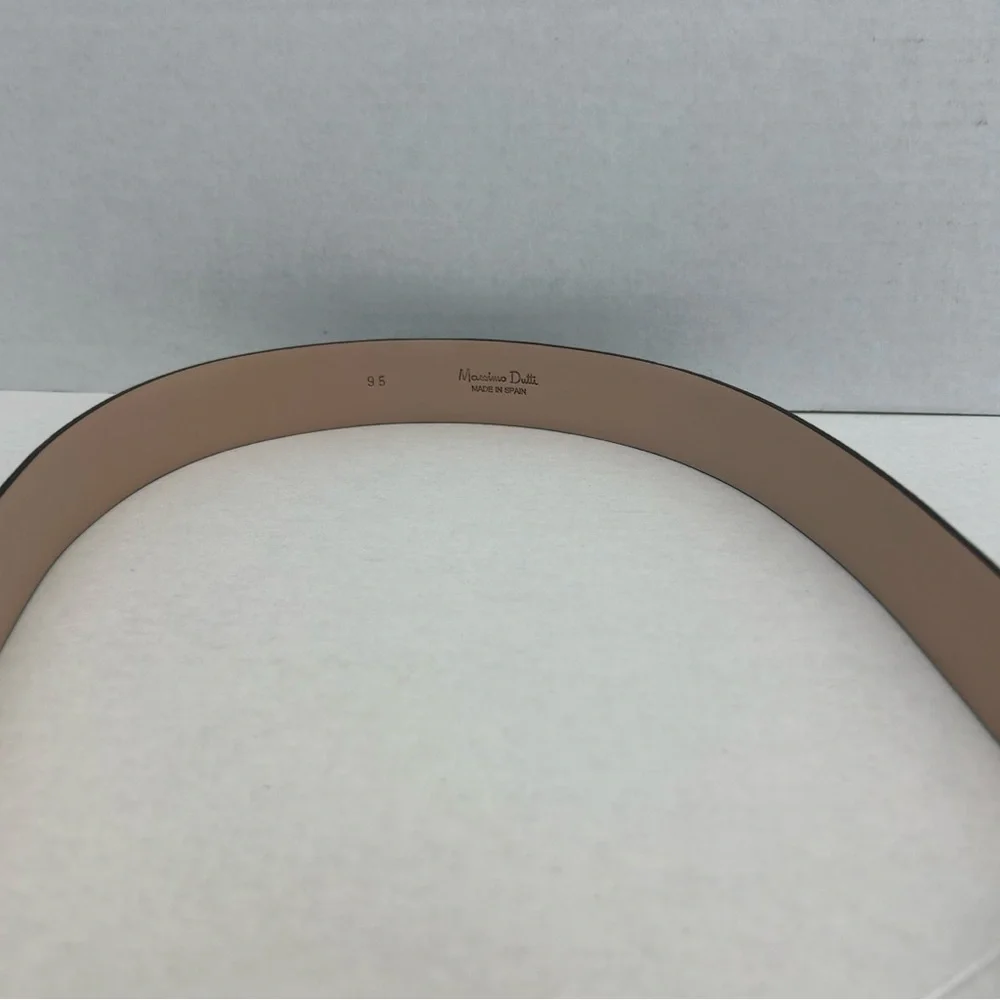 Massimo Dutti | Men’s Genuine Leather Belt | Size 95 (38”) | Made in Spain